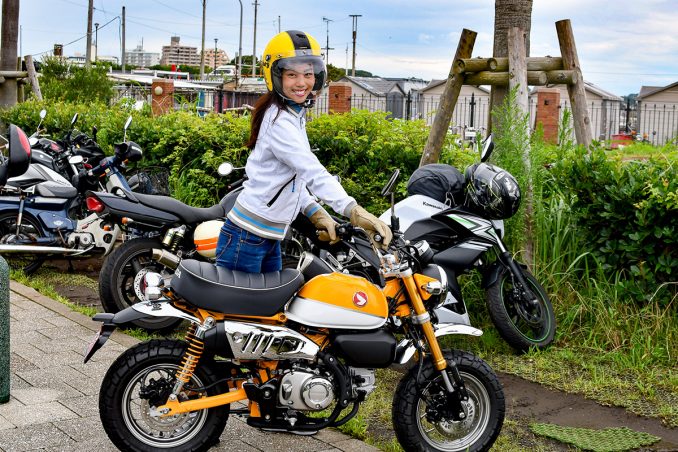 江ノ島にはバイク専用の駐輪が♪