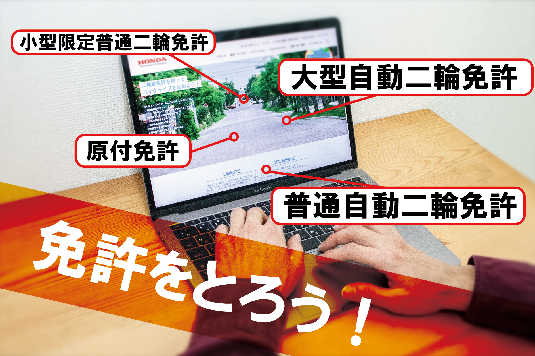 バイク免許が欲しい！ けど何をすれば？ Honda『免許をとろう』特設