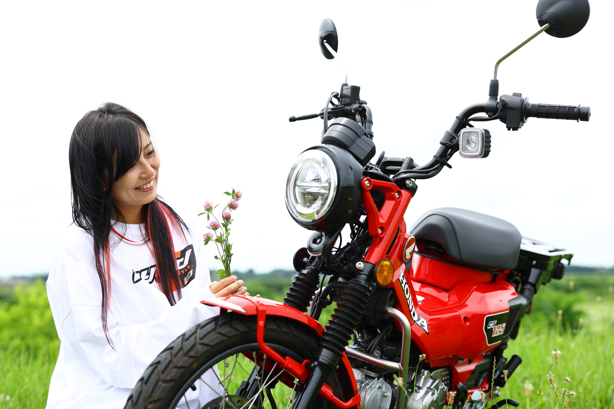 レーシング女子 岡崎静夏の いつもバイクで！【CT125・ハンターカブ編