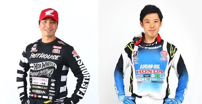 全日本モトクロス選手権IA1クラスで活躍中のBells Racing小島 庸平選手(左)と
IA2クラスで活躍中のT.E.SPORT根岸 瑞生選手(右)