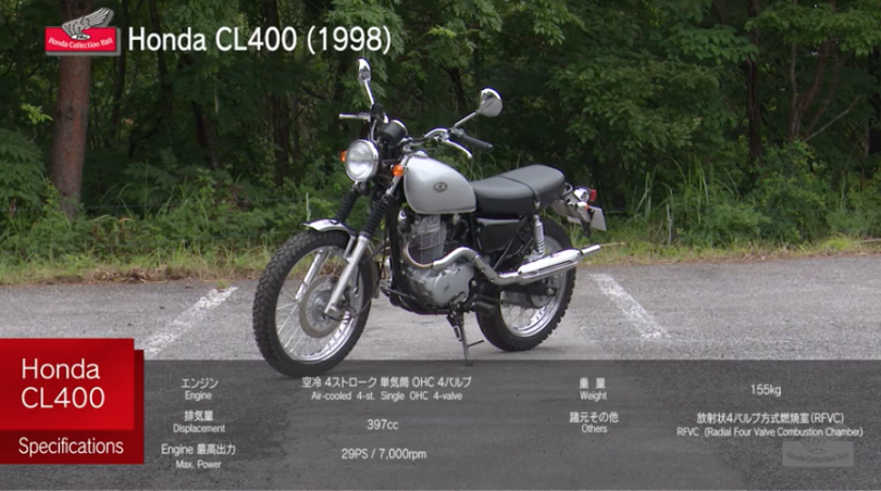 動画 400ccのシングルエンジンを搭載したスクランブラー Cl400 ホンダ歴代バイク今昔図鑑 Cl400 1998年 編